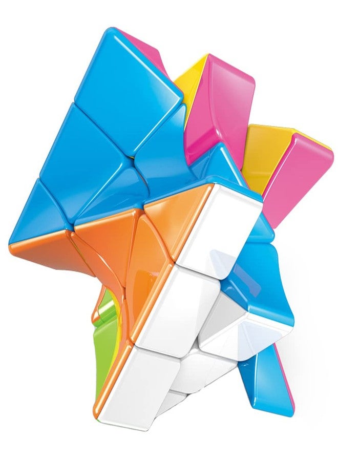 TANCH Twisty Speed Cube 3X3X3 Twisted Magic Cube Puzzle Toy Stickerless Colorful - Image 3